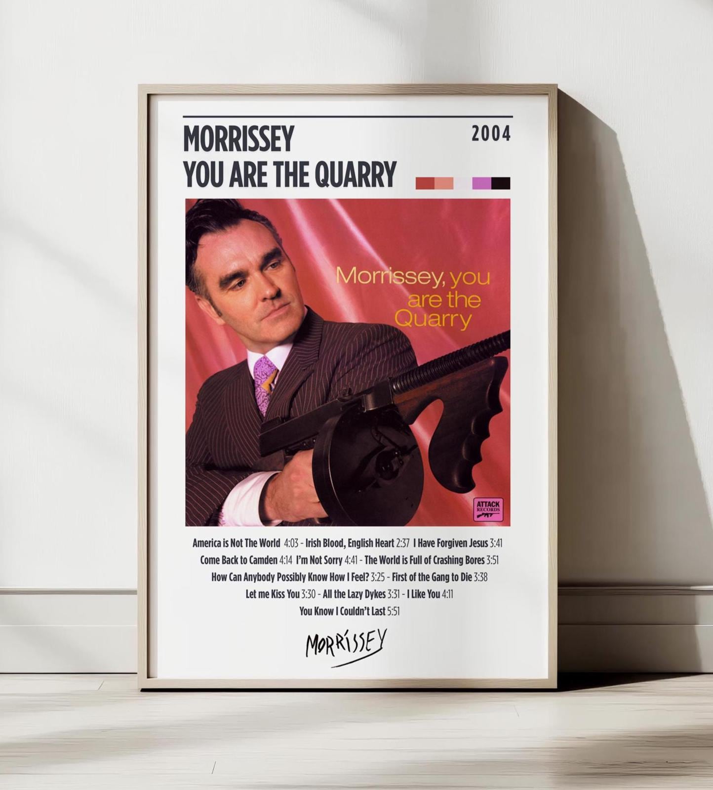 Morrissey You Are the Quarry Poster | Digital Download | Printable