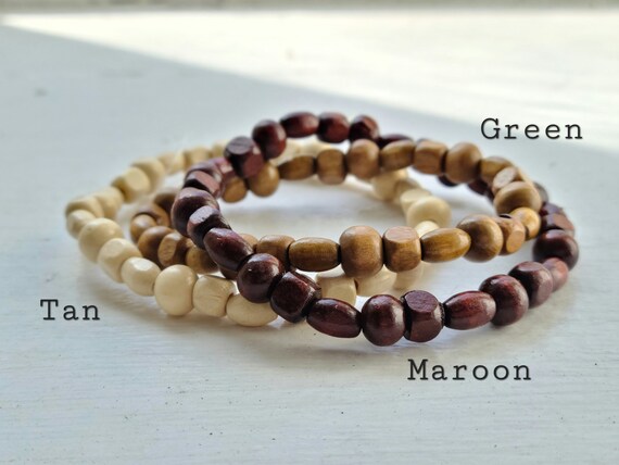 Wooden hotsell stretch bracelets