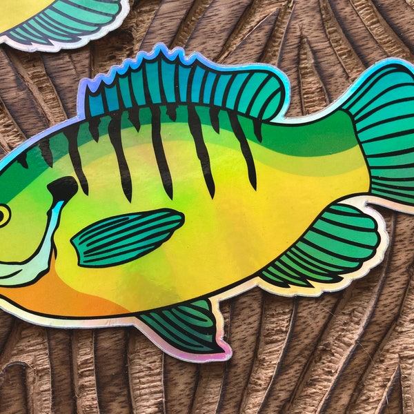 Fishing Sticker Etsy