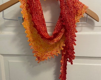 OOAK Hand knit shawl