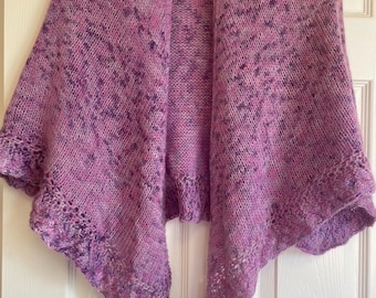 OOAK Hand knit shawl