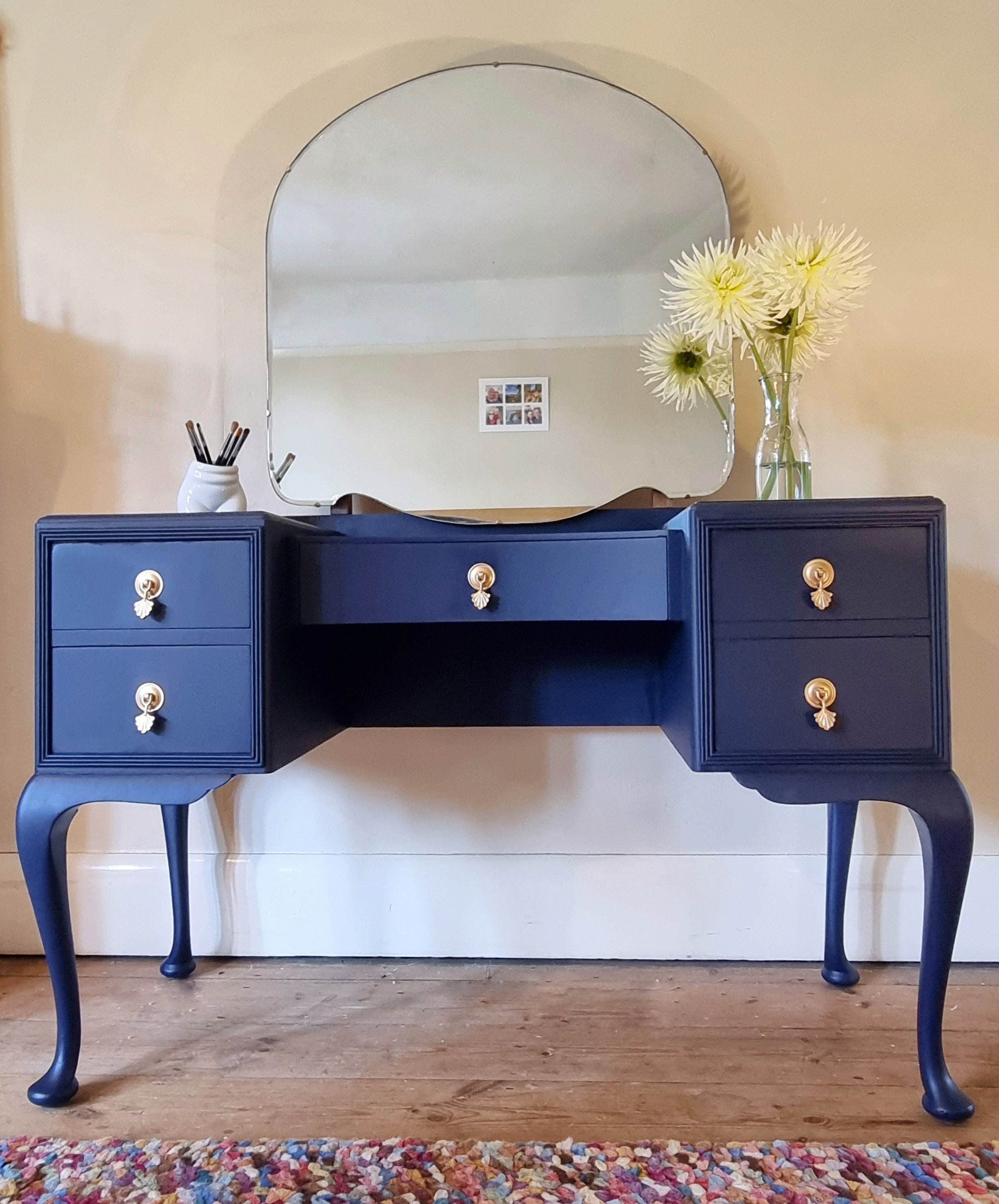 SOLD SOLD SOLD Vintage 1960s Dressing Table Painted in Eco