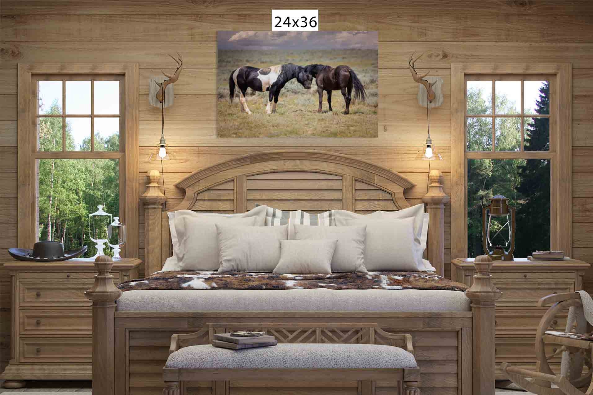 Wild Horses in Wyoming Wall Art Print, Wild Mustang Photo, Wildlife ...