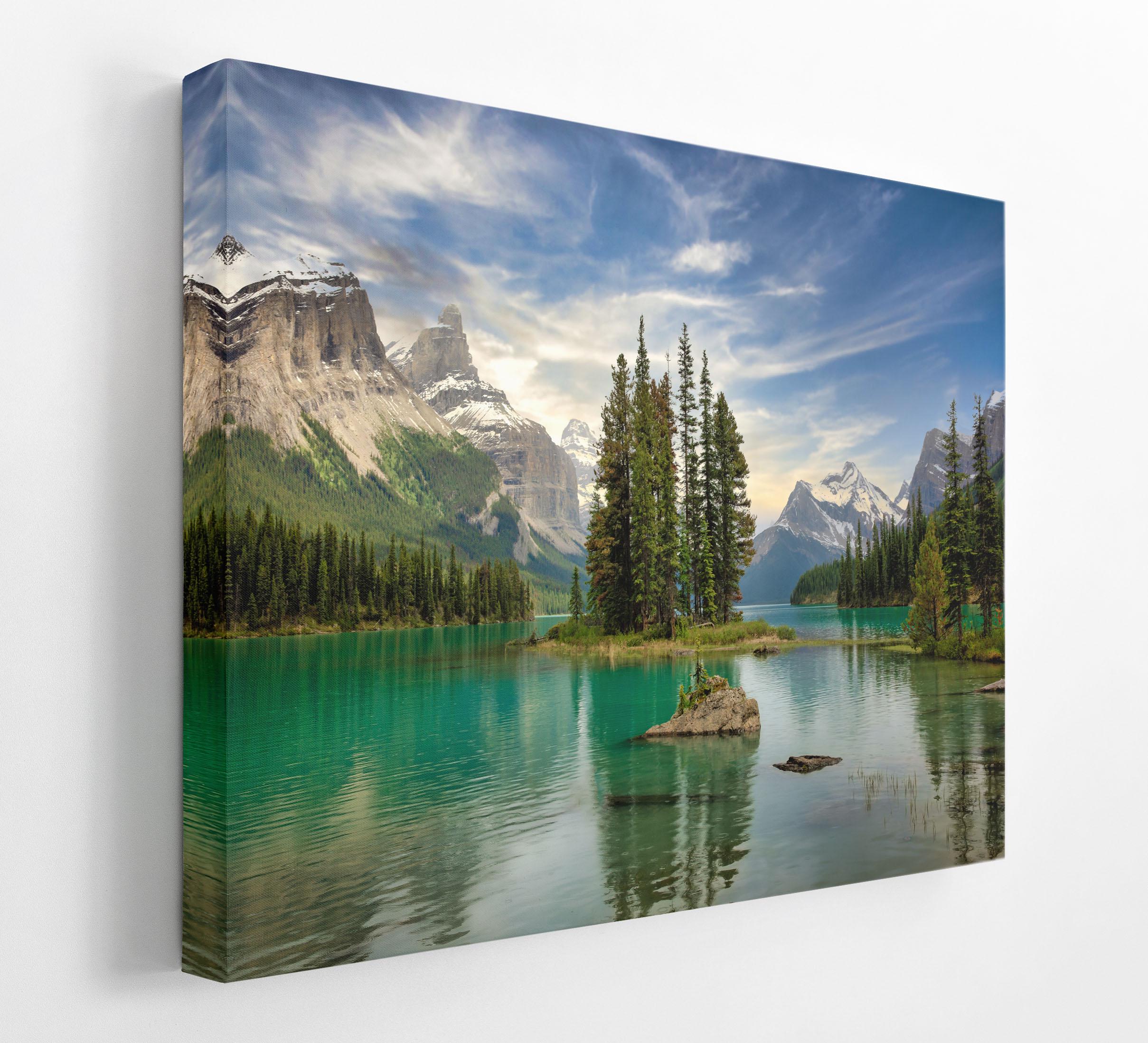 Mountain Landscape Canvas Wall Art Print, Spirit Island Jasper