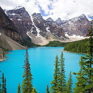 Moraine Lake Landscape Print, Banff National Park, Canada Photography ...