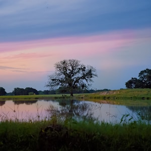 Texas Sunrise Landscape Photo Print, Beautiful Rainbow Sunrise, Large Canvas Wall Art Prints, Decor for Home, Living Room, Bedroom, Office