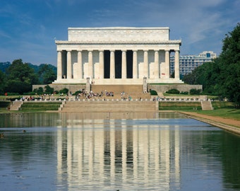 Lincoln Memorial, Washington DC, Photography Canvas, Landscape Print, Canvas Wall Art, Decor for Home,Living Room,Bedroom, Office