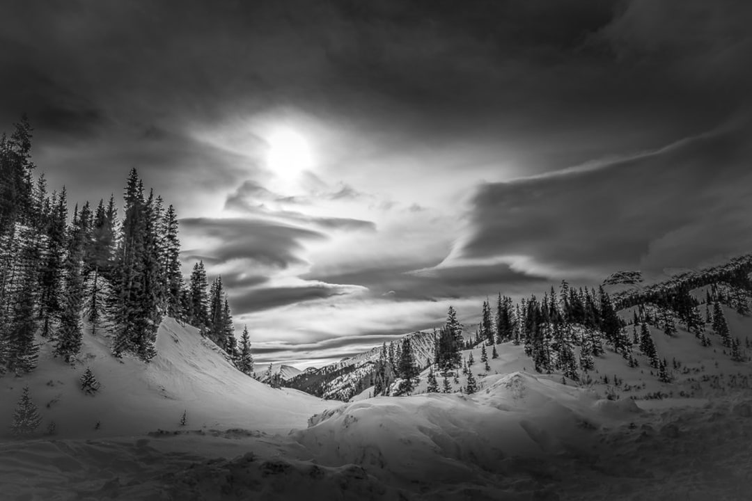 Dreamy Colorado Winter Black White Print Epic Snow Storm - Etsy