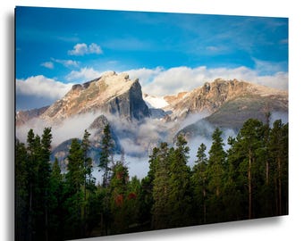 Rocky Mountain National Park Print, Hallet Peak from Sprague Lake, Colorado Wall Art