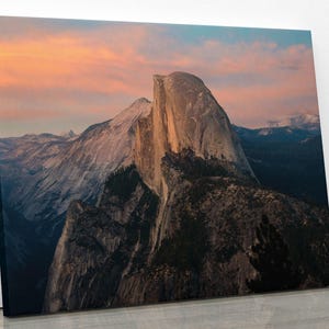 Yosemite National Park, Half Dome Sunset, California Mountain Landscape Print
