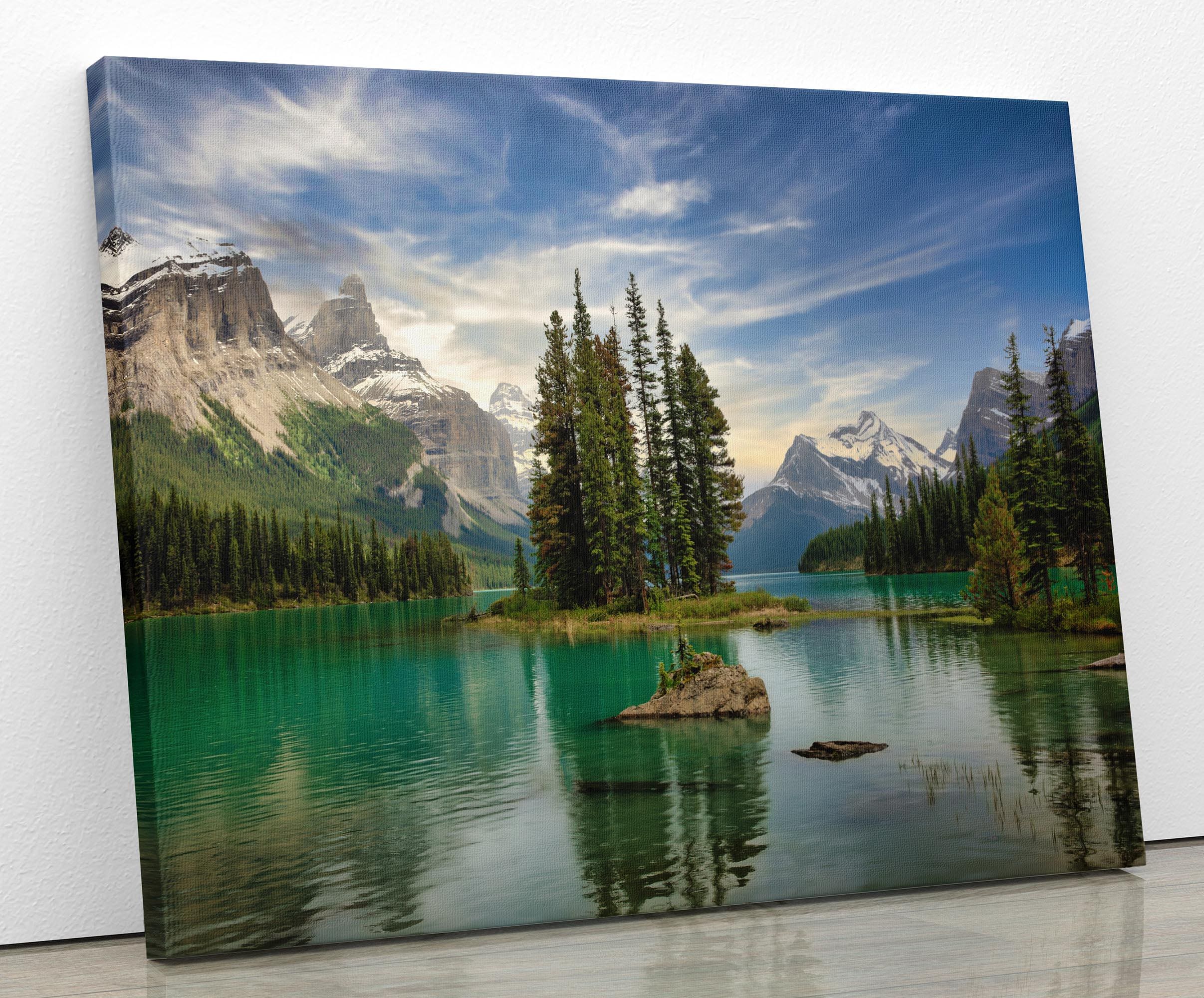 5D Diamond Painting Kit - Moraine Lake Banff National Park 16x20 Inch Full Drill Canvas Art For Home Decor