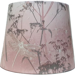 Dragonfly Lampshade Ceiling Light Shade Woodland Damselfly Floral Botanical Dandelion Nature Themed Bedroom Nursery Accessories Gifts