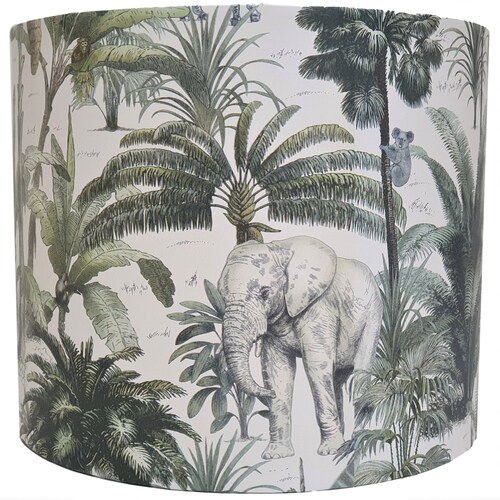 Jungle Safari Lampshade Ceiling Light Shade Tropical Green Etsy UK