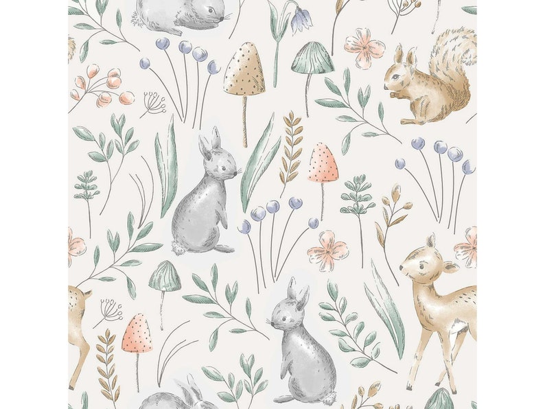 Woodland Animals Lampshade Ceiling Light Shade Drum Kids Boys Etsy UK