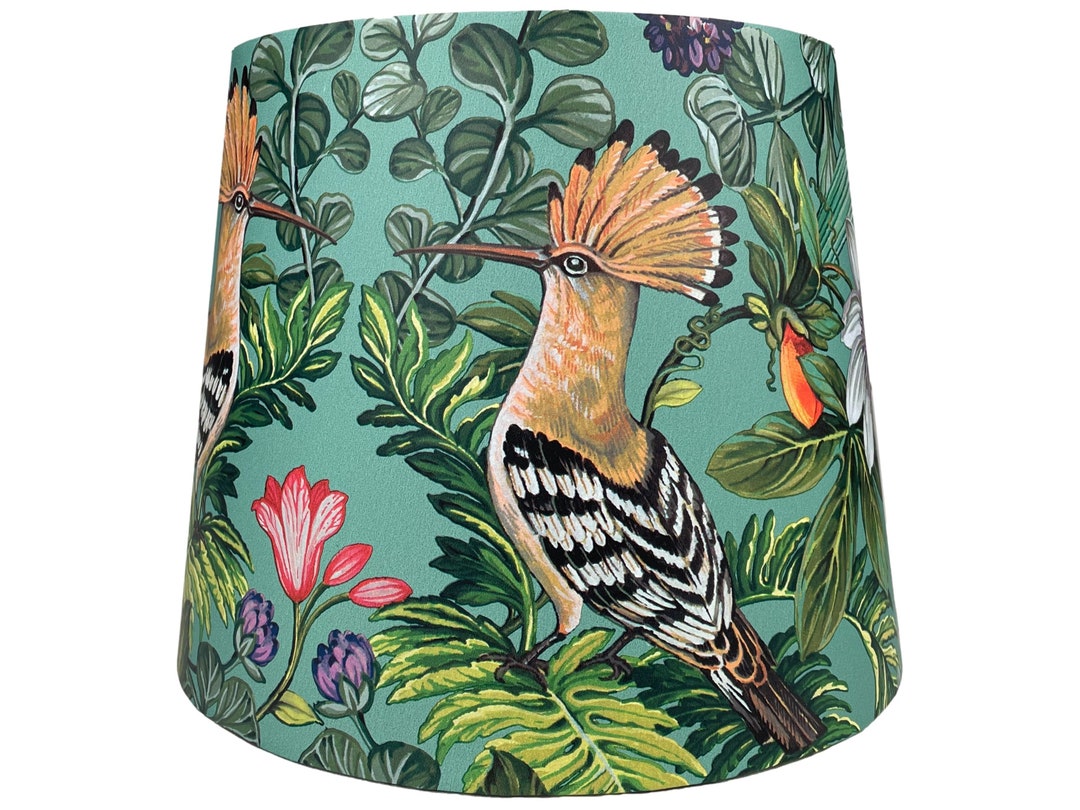 Tropical Bird Table Lamp Shade Ceiling Light Shade Floral Botanical