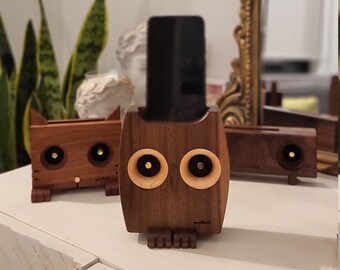 Home and Office Decor Acoustic Speaker, Wooden Phone Docking Station, Passive Amplifier, Housewarming Gift, Smartphone Stand, Home Gift
