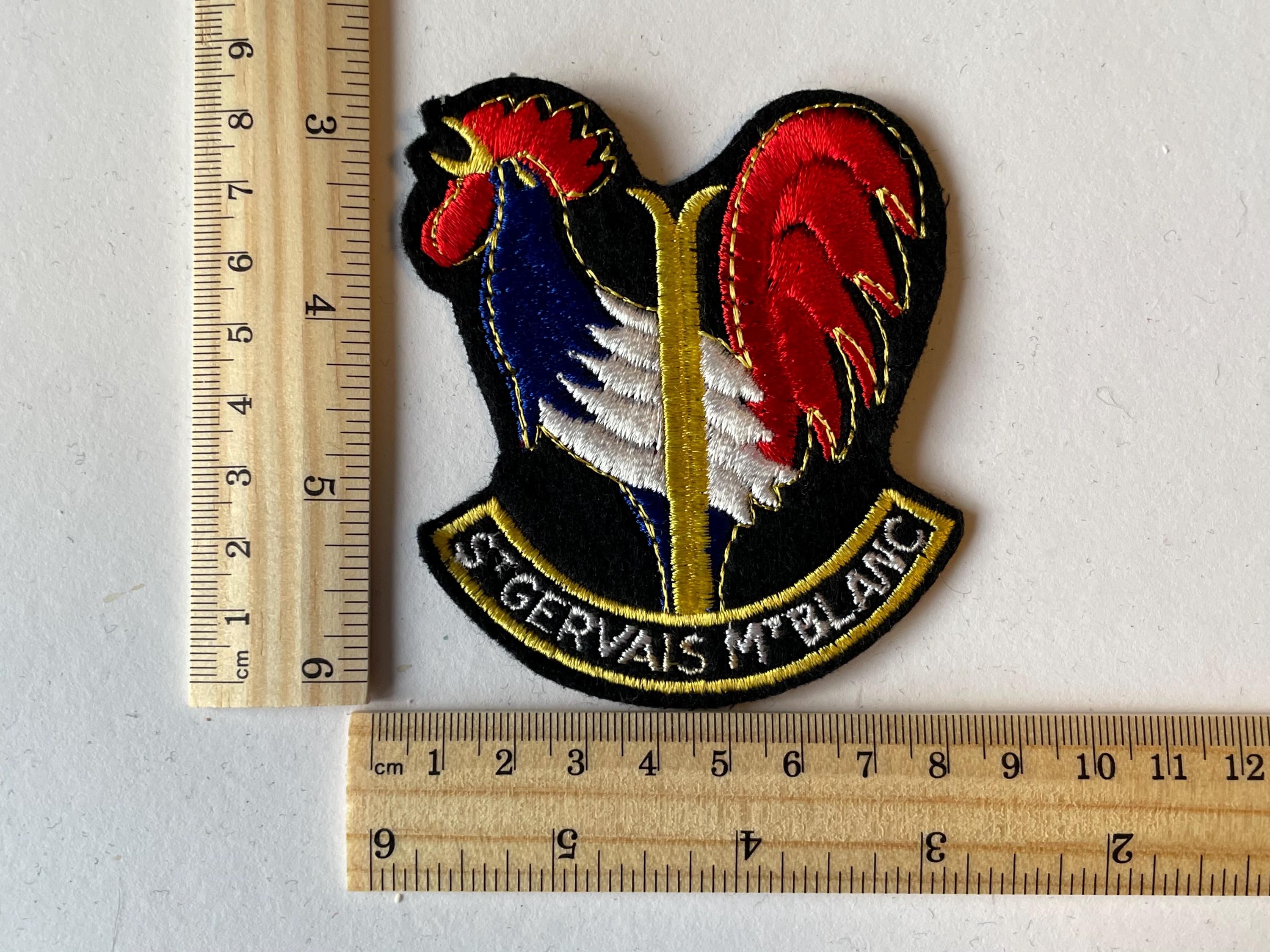 Patch Ski PRA-LOUP Coq skieur Montagne Insigne écusson tissu Vintage France