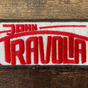 Vintage John Travolta Grease Patch – 1970s Embroidered Movie Musical Applique