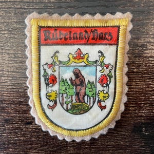 Vintage Rübeland Germany Patch German Rubeland Harz Mountain Sew On Travel Souvenir
