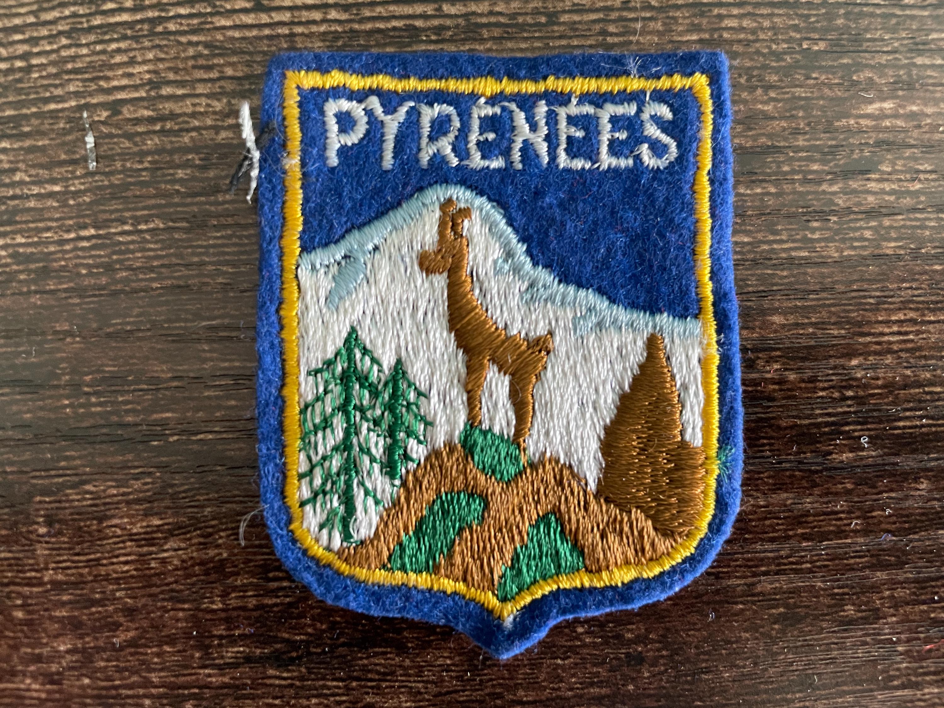 Badge émaillé Ski Alpinisme - Chamois Pyrénées - Insigne Montagne Vintage - Fabriqué En France