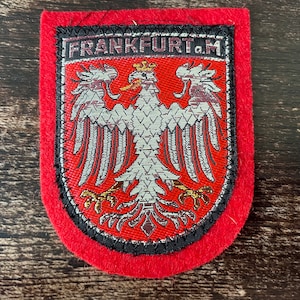 Vintage Patch Frankfurt GERMANY Frankfurt am Main sew on applique patches some embroidered Travel Souvenir LOT Wanderlust Gift