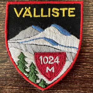 Vintage Ski Patch Välliste Sweden – Trillevallen Ski Resort Travel Souvenir (Sew-On)