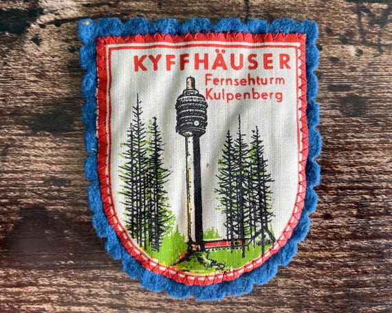 Vintage Patch Kyffhäuser Germany Kyffhauser Monument Barbarossa Thuringen German sew on applique embroidered