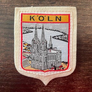 Vintage Cologne Germany Patch Kölner Dom Cathedral Travel Souvenir Wanderlust Gift
