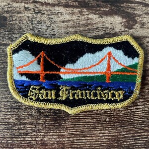 Golden Gate Bridge, San Francisco Vintage Patch California USA Travel Souvenir