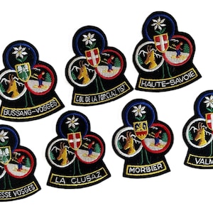 Vintage Patch French Ski – Choice La Clusaz, Valmorel, Haute Savoie (sy-på)