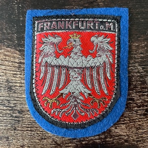 Vintage Patch Frankfurt GERMANY Frankfurt am Main sew on applique patches some embroidered Travel Souvenir  LOT Wanderlust Gift