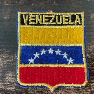 Venezuela Patch – Embroidered Flag Applique, South American Travel Souvenir, Collectible National Emblem – VENEZUELAN Sew-On Patch