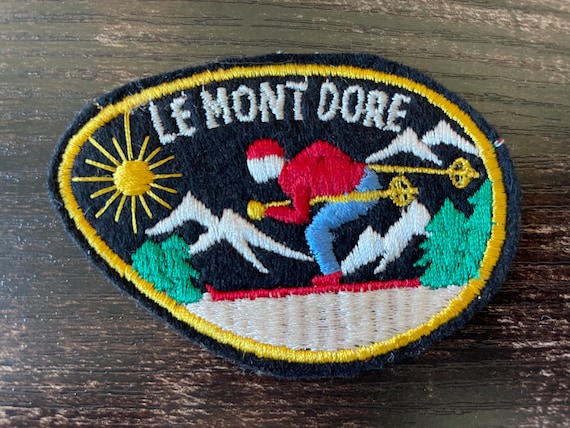 Vintage Patch Le Mont Dore FRANCE French sew on a… - image 1