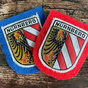 Vintage Patch Nuremberg Bavaria – Nürnberg Germany City Crest, Embroidered Applique Emblem NOS