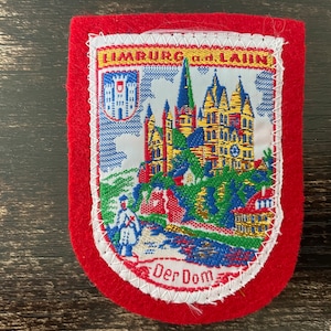 Vintage Patch Limburg Germany German Hesse Limburg an der Lahn Dom Cathedral applique embroidered