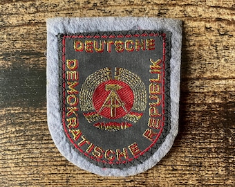 Écusson vintage de la RDA (Allemagne de l'Est) des années 1970/1980, souvenir de voyage allemand du rideau de fer