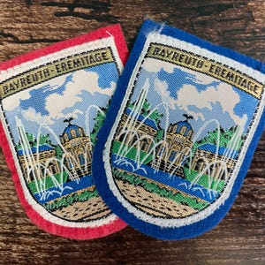 Vintage Patch Bayreuth Germany Wagner Festival, Bavarian German Travel Souvenir NOS