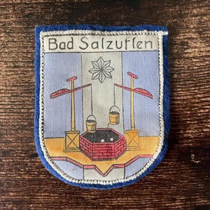 Bad Salzuflen Alemania Vintage Patch Lippe Resort & Spa Recuerdo de viaje