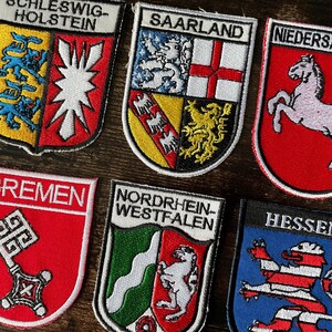 German Patches: Schleswig Holstein Saarland Niedersachsen Bremen North Rhine-Westphalia Hessen NRW