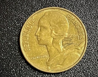 1963年レピュブリック・フランセーズ・フランス20サンタイムコイン3枚