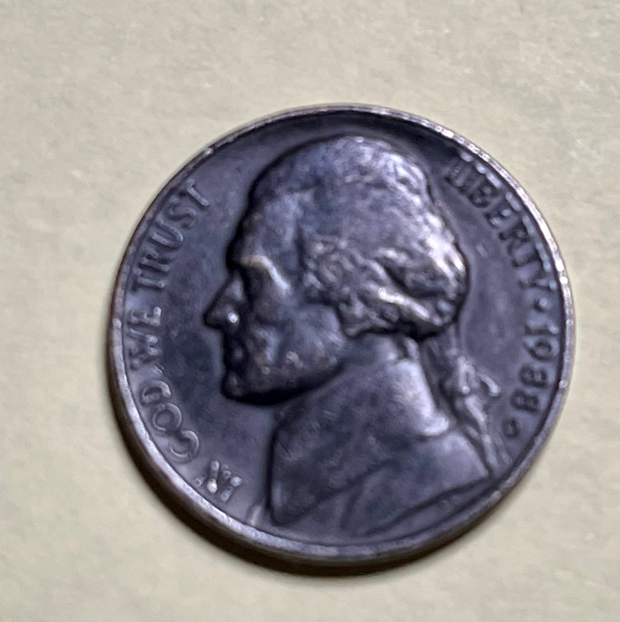 1988-D Black JEFFERSON NICKEL Mint Error - Etsy