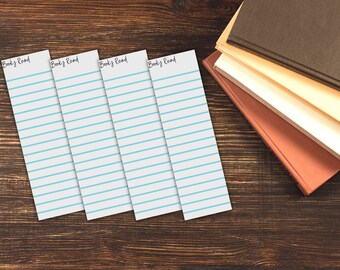 Printable Reading Log Book Trackers Bookmarks PDF INSTANT DOWNLOAD