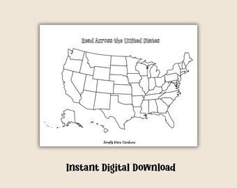 Read Across the United States Challenge | Instant Download