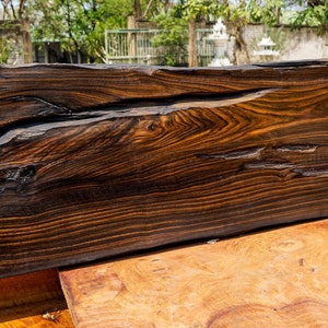 Mabolo Velvet Apple BURL LUMBER Live Edge Natural Slap Ebony Wood DIY Resin Epoxy Table Top