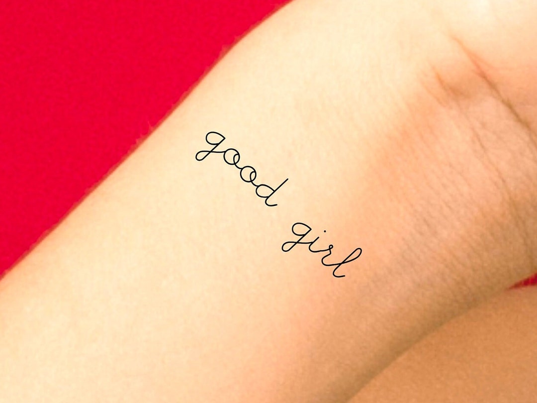 Good Girl Temporary Tattoo Etsy