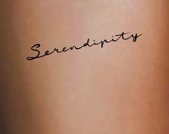 Serendipity Temporary Tattoo