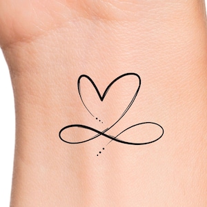 Wrist Infinity Temporary Tattoo Love The Life You Live Live Etsy