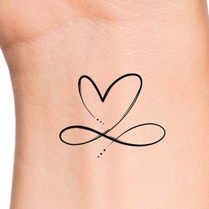 Heart Infinity Temporary Tattoo / heart tattoo / infinity tattoo / love tattoo