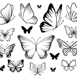 Butterfly Temporary Tattoo Sheet / butterfly multipack / Temporary tattoo sheet / temporary tattoo butterfly / tattoo design
