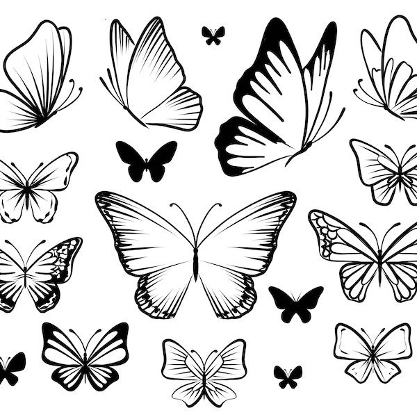 Temporary Tattoo Butterfly - Etsy